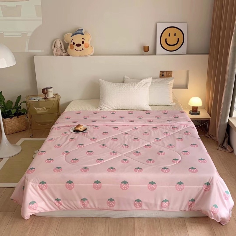 CHĂN THUN LẠNH - Phong cách Hàn Quốc - đắp mùa hè hoặc phòng điều hoà rất hợp