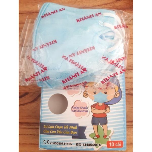 ✅ KHẨU TRANG Y TẾ  KHÁNH AN 4 LỚP HỘP 10 CÁI (1-3 tuổi)