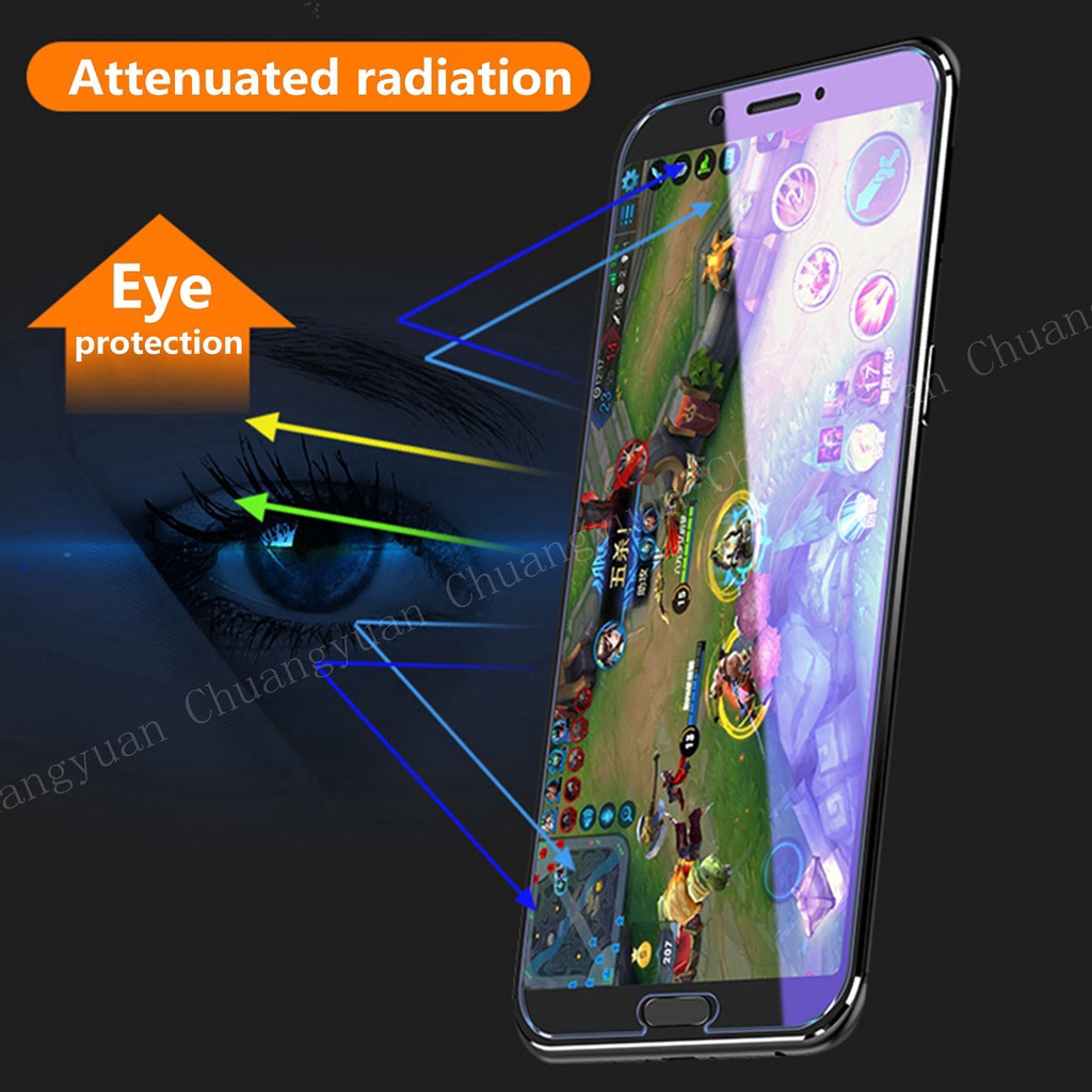Kính cường lực bảo vệ toàn màn hình điện thoại chống bức xạ cho Xiaomi Redmi Note 7 6 5 5A 4 4X 3 2 Pro Prime