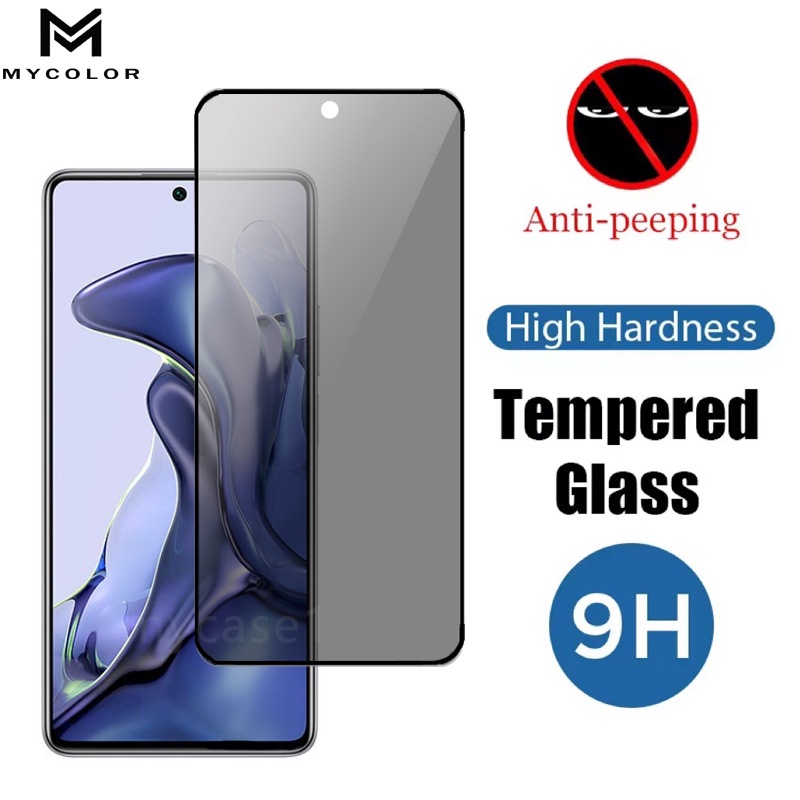 Kính Cường Lực Toàn Màn Hình Chống Nhìn Trộm Cho Xiaomi Mi 13T 13 12T 11T 10T 9T 11 Lite 9 Pro 4G 5G 2023
