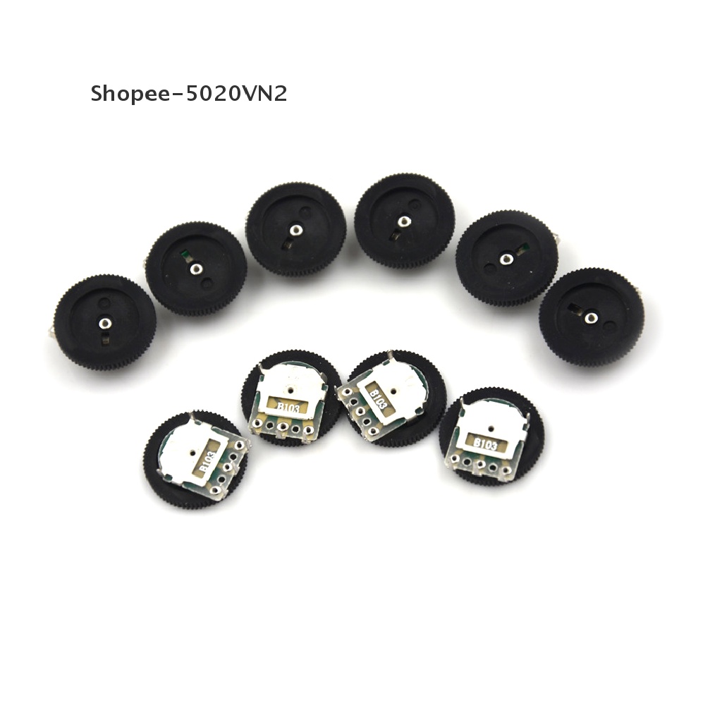 Set 10 Chiết Áp B103 16x2mm 10K Ohm Chuyên Dụng