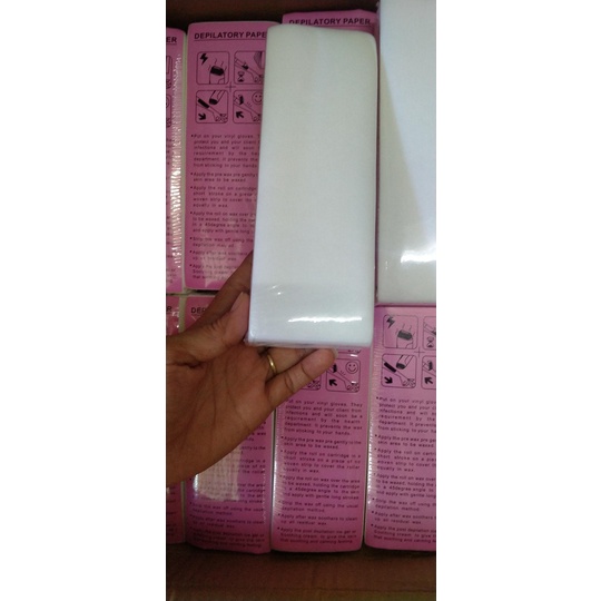 Giấy Wax Lông 100 Tờ - Miếng Wax Triệt Lông Chân Tay Nách Depilatory Paper