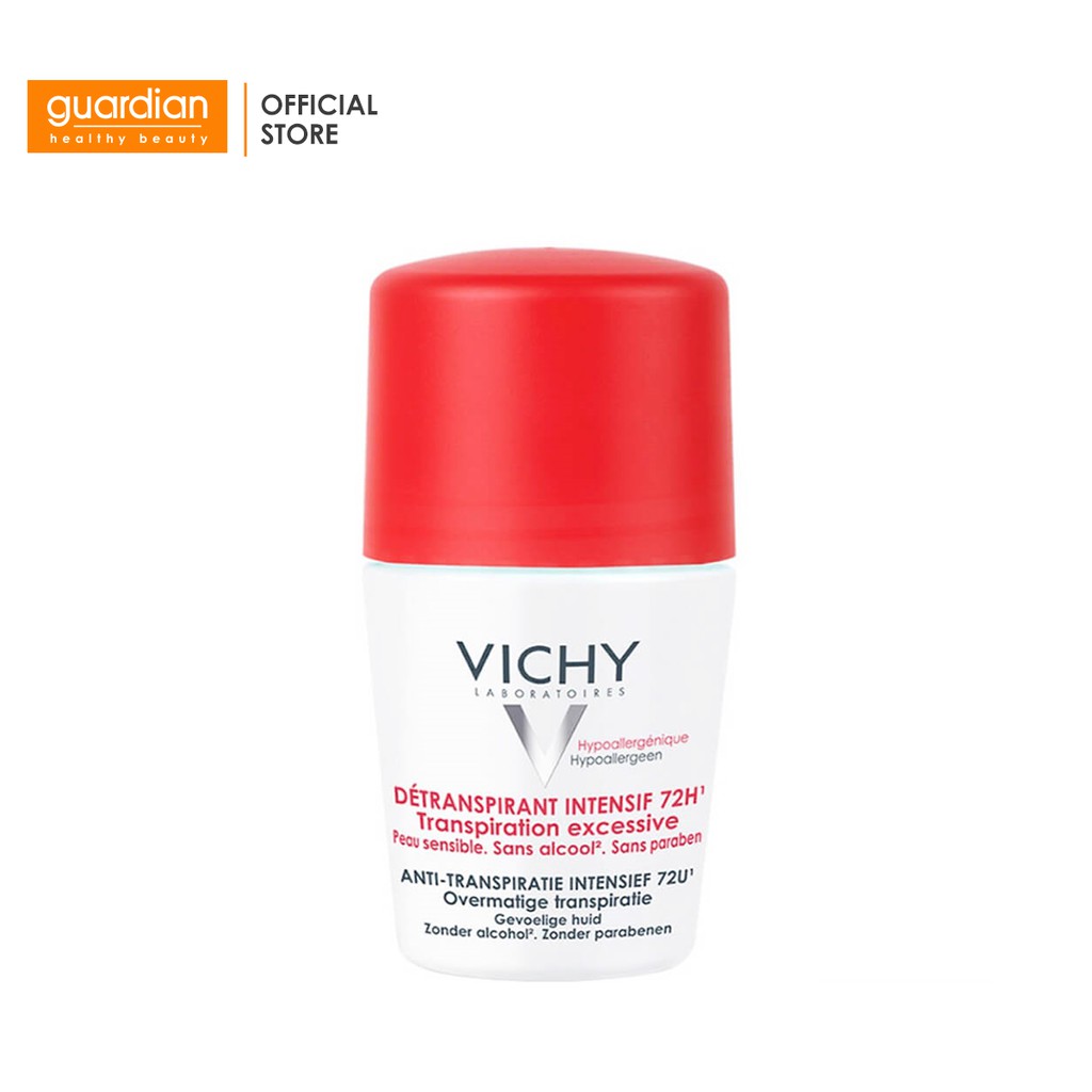 Lăn khử mùi giúp khô thoáng vùng da dưới cánh tay suốt 72h Vichy Detransprirant Intensif 50ml | BigBuy360 - bigbuy360.vn