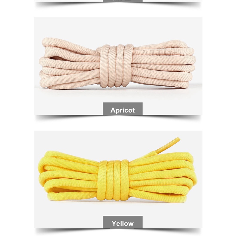 1 Cặp Dây Buộc Giày Bốt Martin Hình Tròn Màu Cầu Vồng Chất Lượng Cao