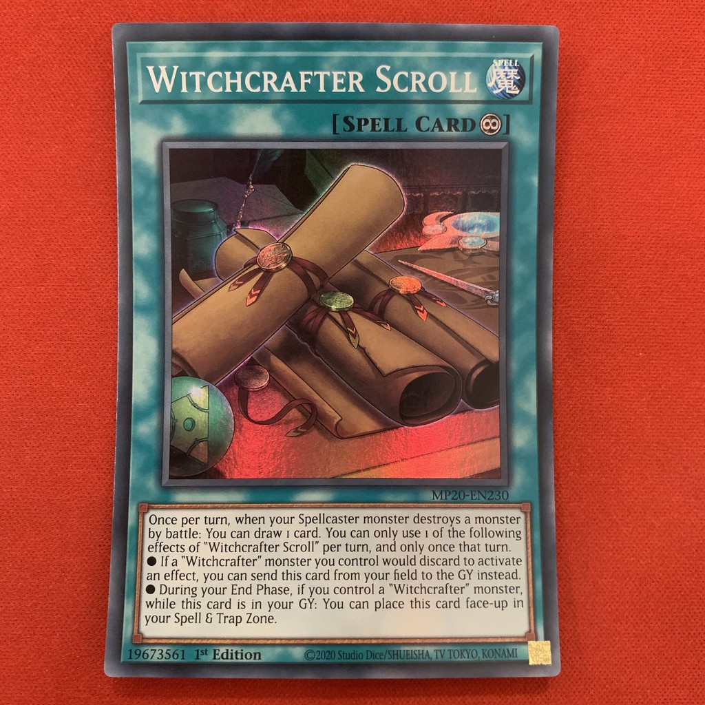 [EN][Thẻ Bài Yugioh Chính Hãng] Witchcrafter Scroll