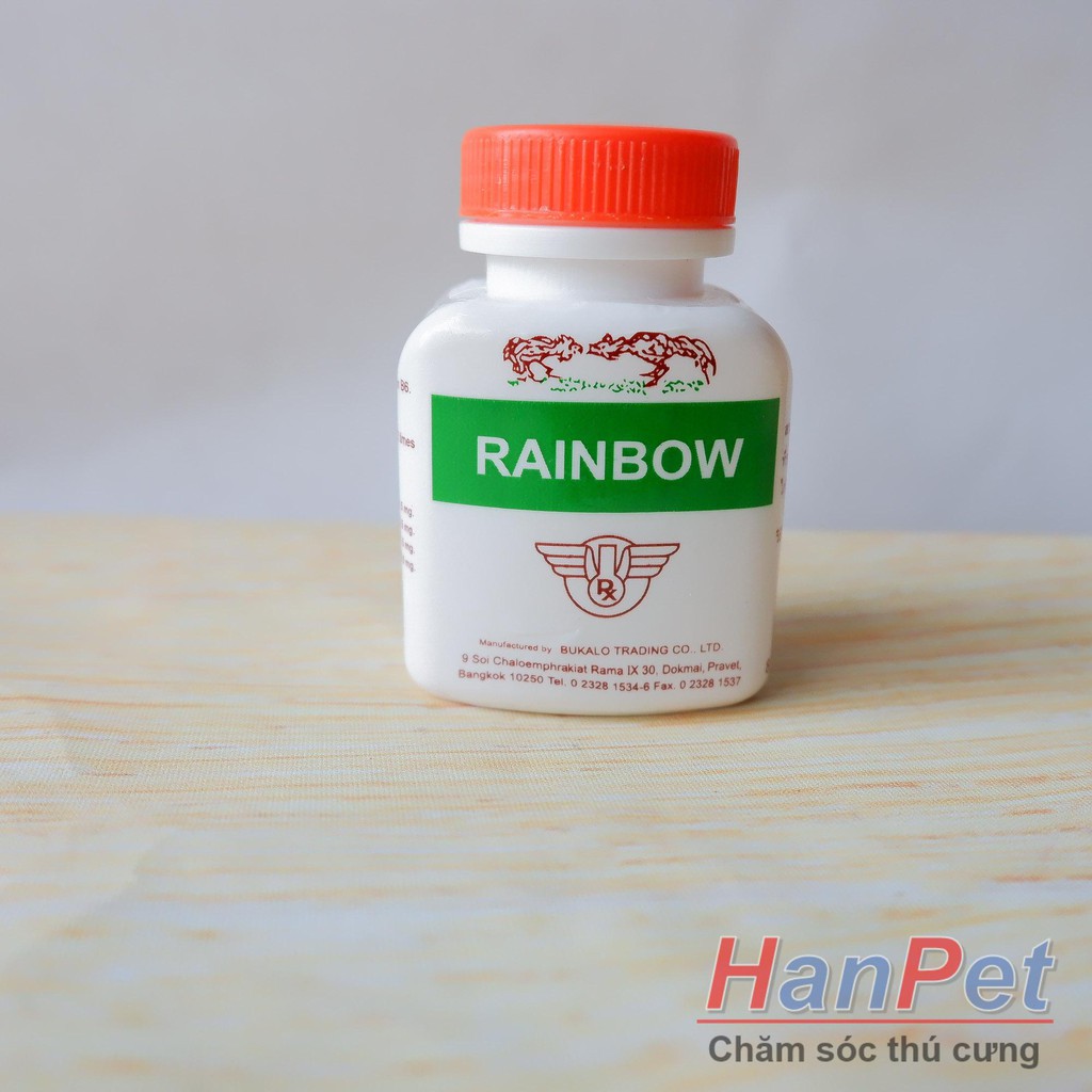 Hanpet.GV- Tăng cơ bắp gà chọi,- bổ cơ cho chiến kê, gà đá RAINBOW dạng- uống 100v/lọ- MA