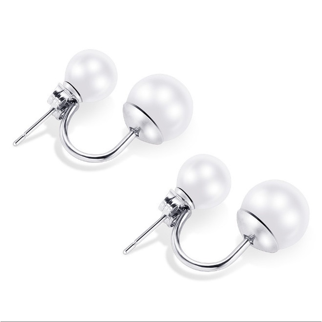 Bông Tai Ngọc Trai Nhân Tạo Titan Ko Đen Cao Cấp TT 2131