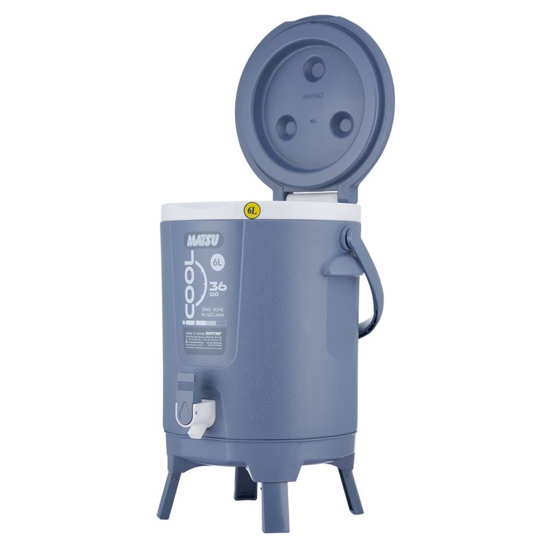 Bình đá giữ nhiệt Icool 6L đủ màu nhũ