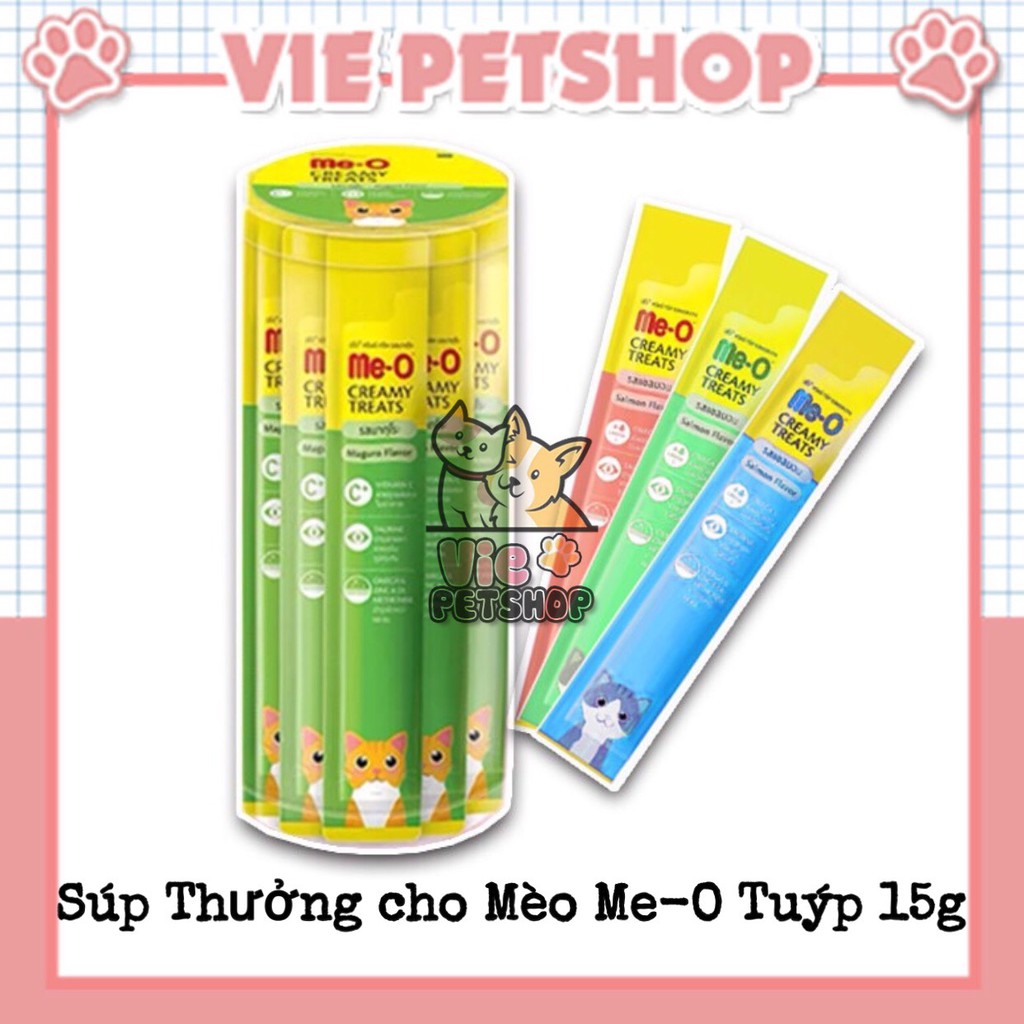 Súp Thưởng Me-O Creamy Treats Cho Mèo Gói 15Gr | Vie PETSHOP