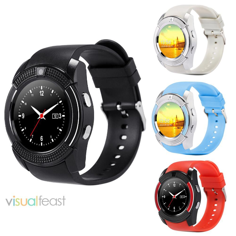 [sthouse]V8 1.22inch Smart Watch Support TF SIM Card Bluetooth Smartwatch For Phone-128633