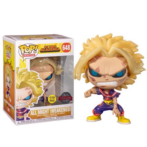 Đồ chơi mô hình funko pop 648 All Might (Weakened) Glow in the Dark Special Edition - My Hero Academia