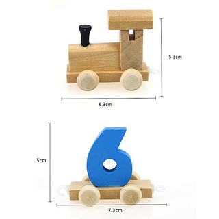 xe lửa gỗ đếm số đồ chơi an toàn cho bé