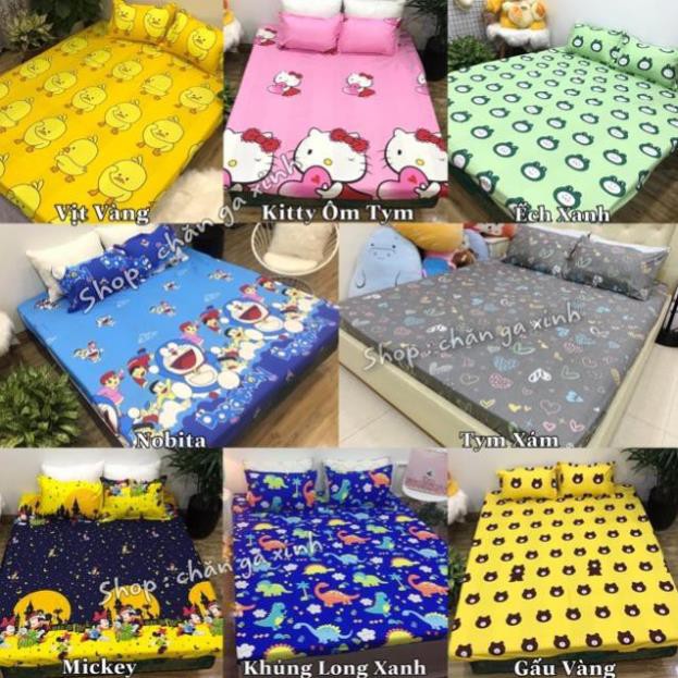 Vỏ gối ôm Cotton Poly nhiều hoạ tiết ngộ nghĩnh 35x100cm