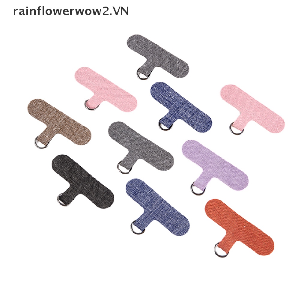 [flower] Bộ 2 Miếng Dán Dây Đeo Điện Thoại Bằng Kim Loại Thông Dụng Cho Dây Treo Điện Thoại Di Động [Hoa]