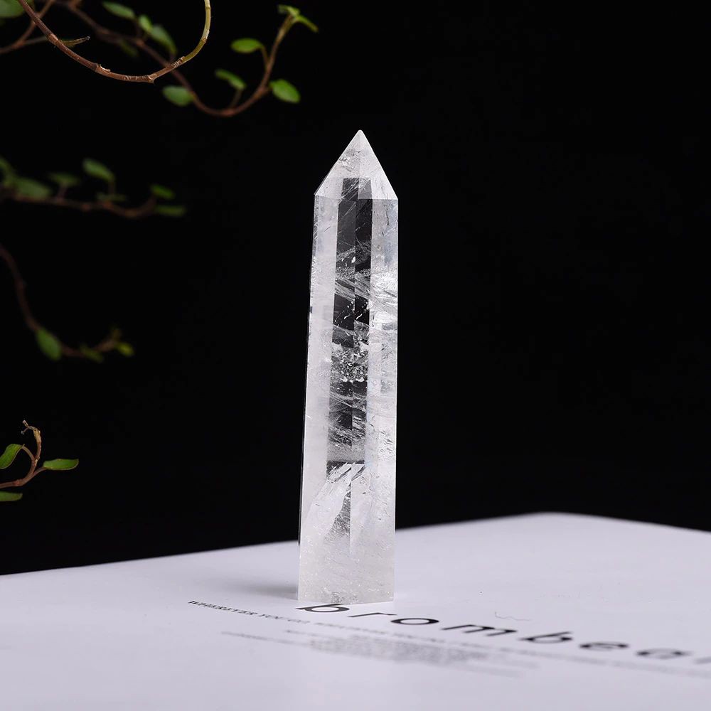 Trụ đá thanh tẩy Clear Quartz