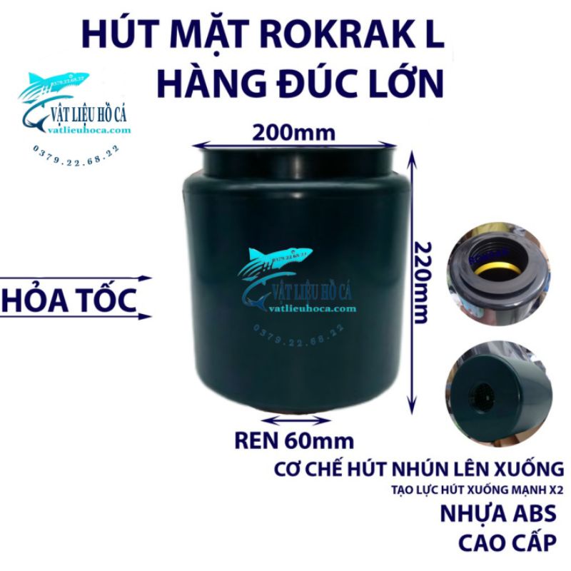 Hút mặt đúc , hút mặt hồ koi lớn nhỏ nhựa abs siêu bền