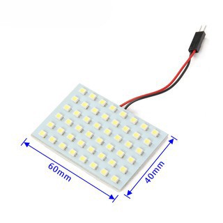 Set 2 Bảng Đèn LED T10 BA9S 48-SMD Cho Nội Thất Xe Hơi