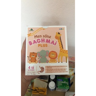Men sống Bạch Mai plus mẫu mới - giảm táo bón, rối loạn tiêu hoá cho bé