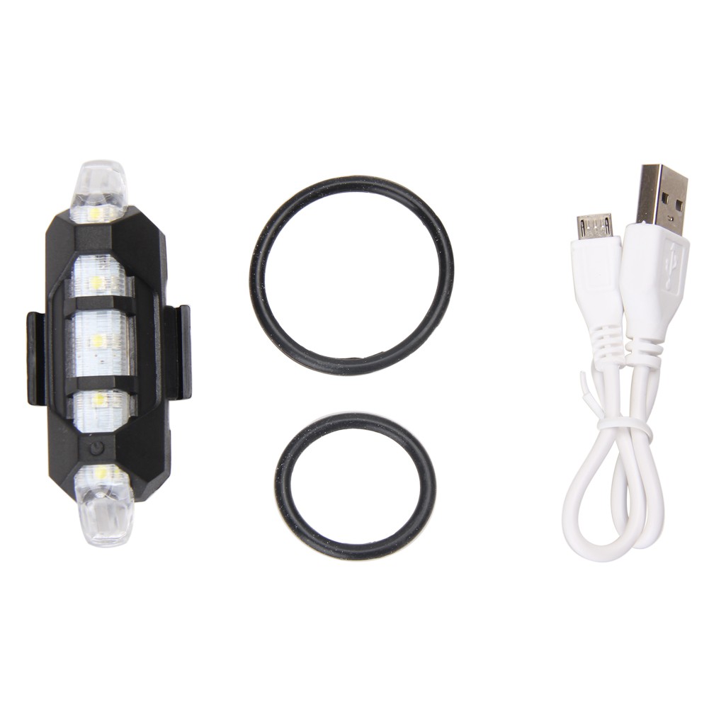 Set 5 đèn Led gắn đuôi xe đạp cảnh báo an toàn có sạc điện