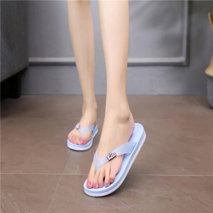 lv flip flops women s summer fashion 2018 beauty bridge slippers outer wear flat-heeled foam plastic lightweight flat-bottomed foot cool