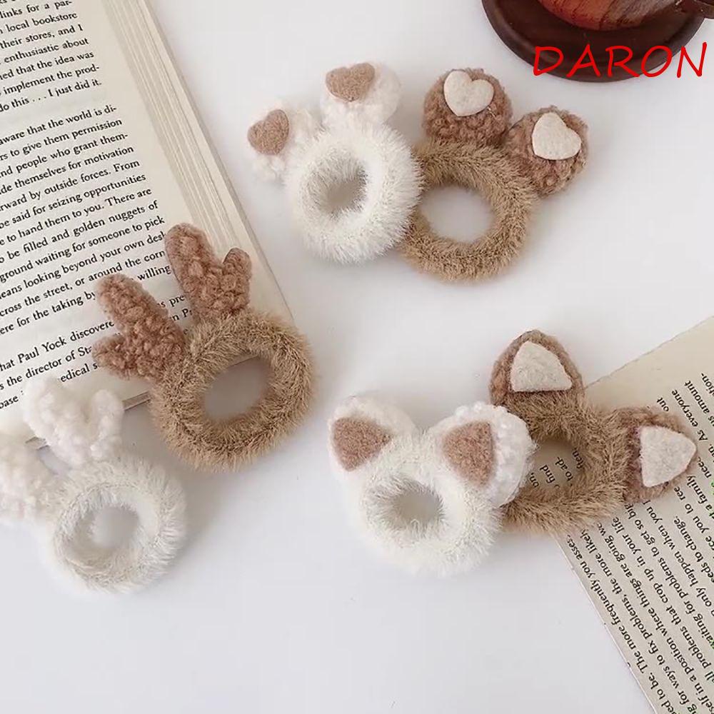 Dây Buộc Tóc Co Giãn Hình Tai Mèo Dễ Thương Cho Nữ