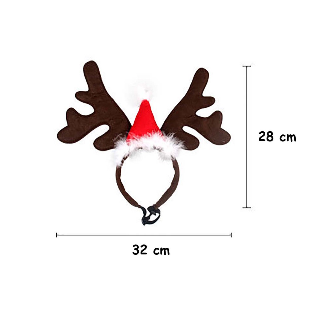 Lược cài noel cho thú cưng hình tuần lộc - Lược cài noel 002