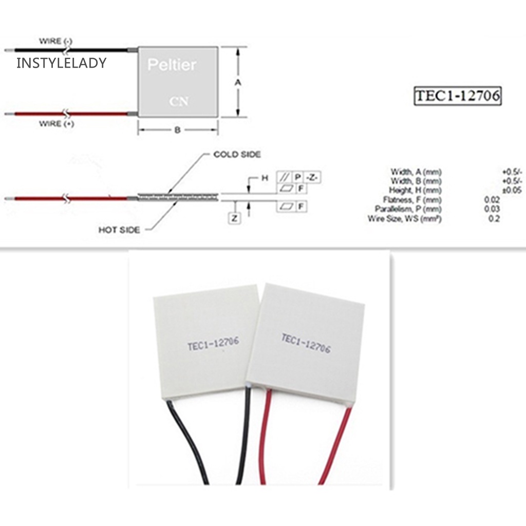 ✌Mô Đun Tản Nhiệt TEC1-12706 60W Chuyên Dụng Chất Lượng Cao
