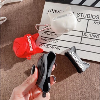 Case Airpod 1/2/Pro Hình Chó mặt sệ Supreme