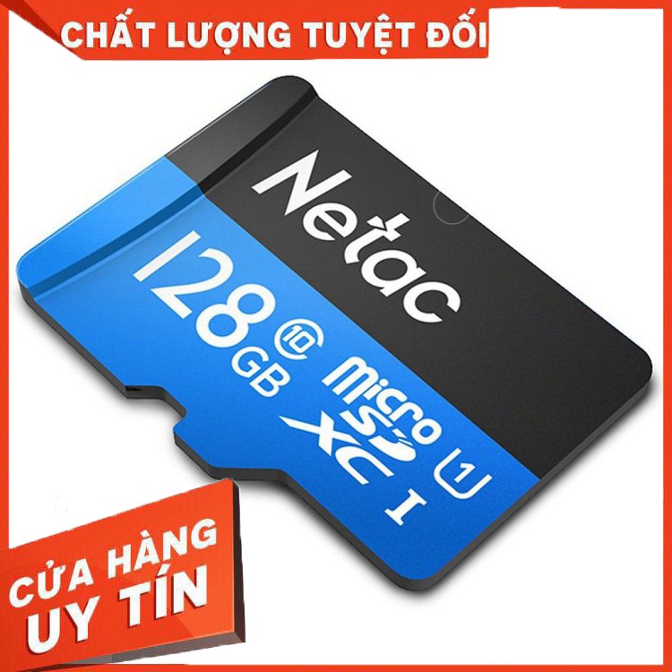 Thẻ nhớ Netac 128Gb Class 10 chuyên camera - Hàng chính hãng