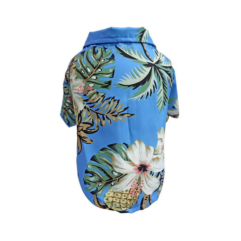 Jane Áo Sơ Mi Thoáng Khí In Họa Tiết Cây Cối Hawaiian Dành Cho Cún