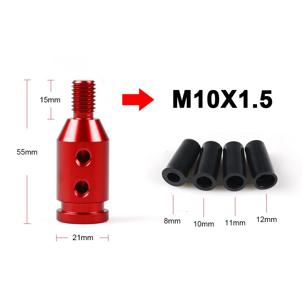 Bộ Chuyển Đổi Cần Số Xe Hơi Bằng Hợp Kim Nhôm Thông Dụng Cho M10x1.5 / M12x1.25