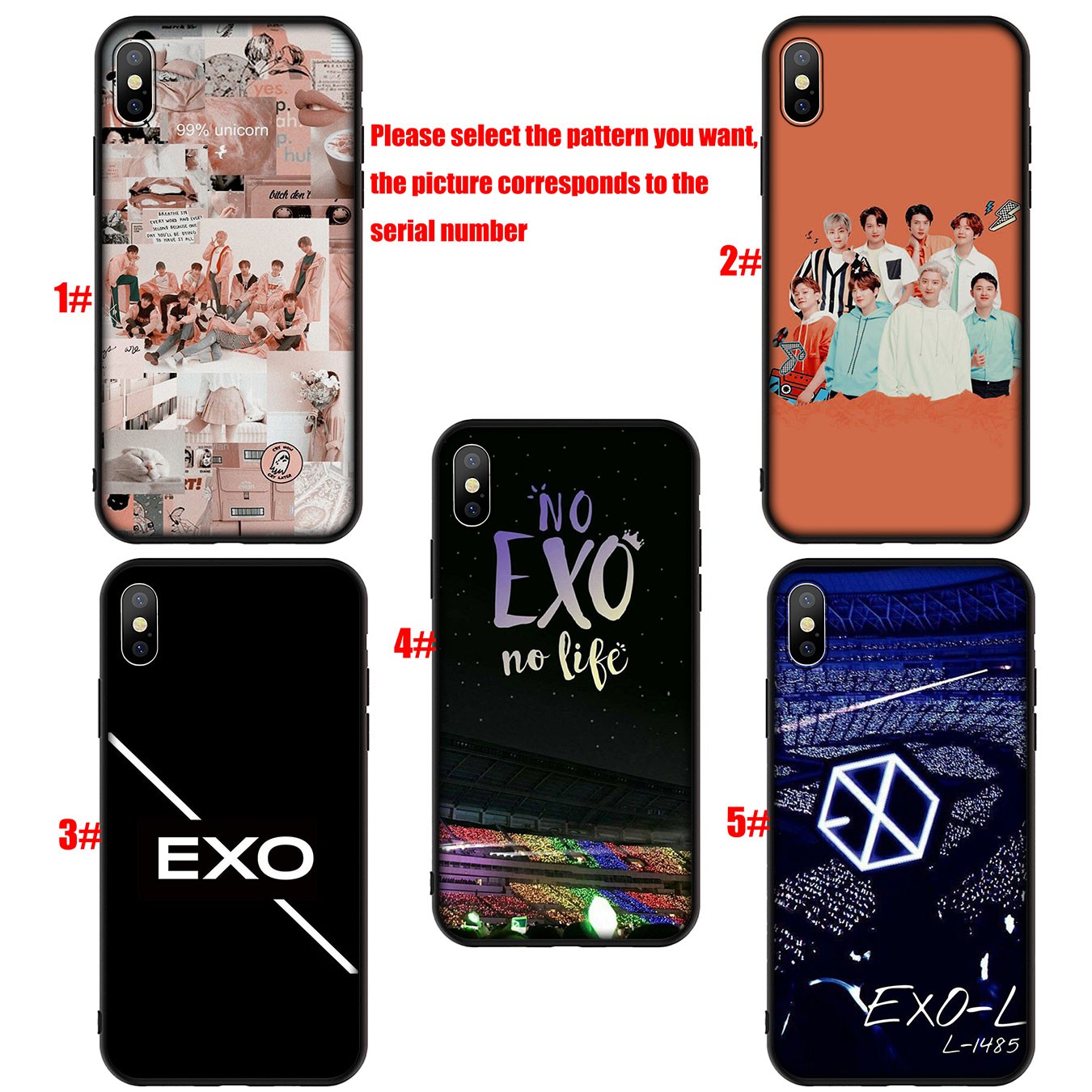Samsung Galaxy S21 Ultra S8 Plus F62 M62 A2 A32 A52 A72 S21+ S8+ S21Plus Casing Soft Silicone Phone Case kpop exo Cover