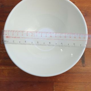 Bộ 2 Tô sứ trắng hình hoa đào 17cm
