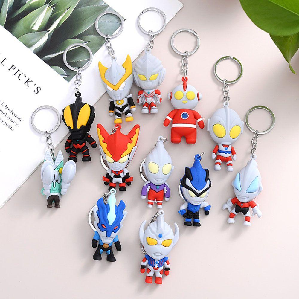 Móc Khóa Hình Nhân Vật Ultraman Phong Cách Anime Nhật Bản Độc Đáo