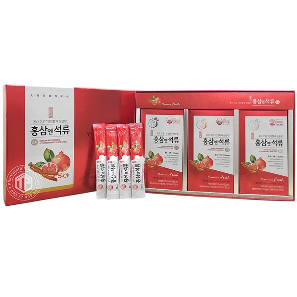 NƯỚC HỒNG SÂM LỰU DAEDONG COLLAGEN HÀN QUỐC HỘP 30 GÓI x 10ML