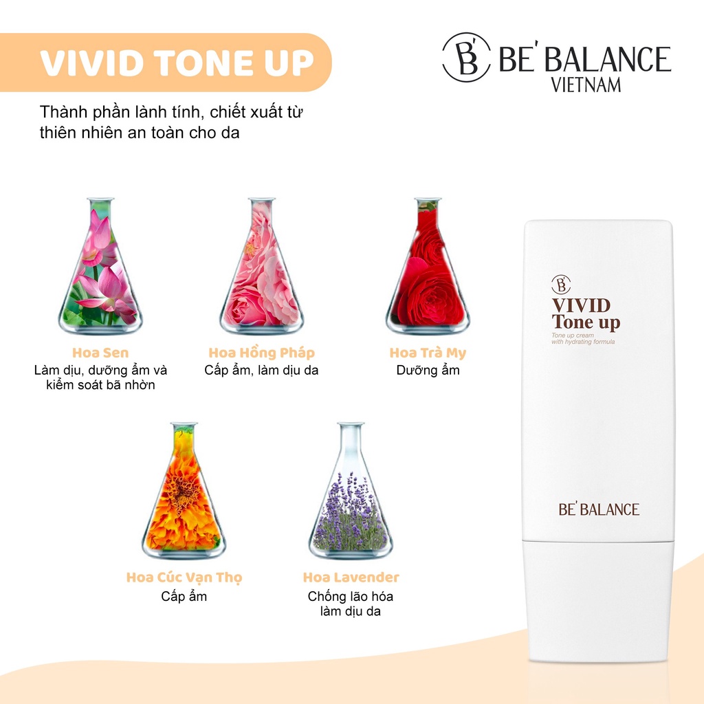 BE BALANCE Kem Nâng Tone VIVID TONE UP