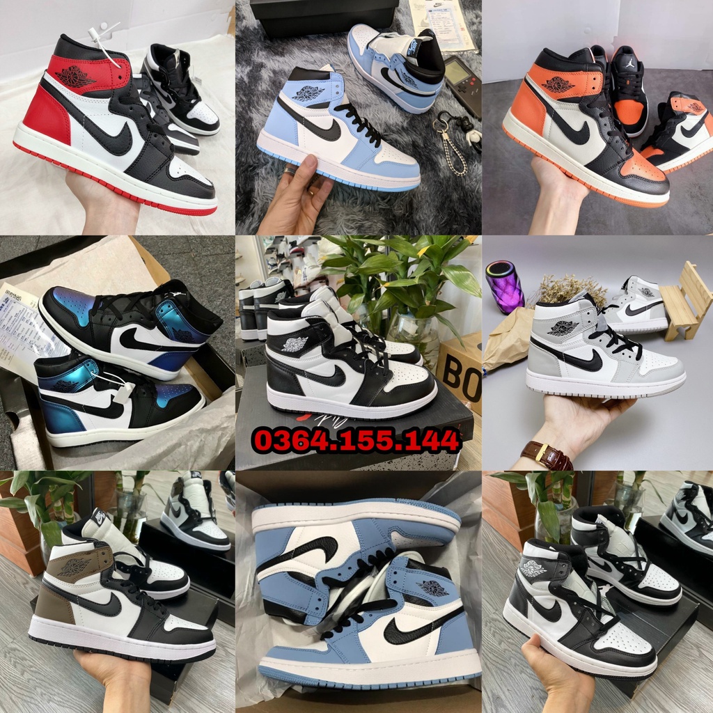 Giày Thể Thao JORDAN ĐEN PANDA , giày jordan 1 đen trắng, giày jd Cổ Cao Nam Nữ Hot Trend 2021 | BigBuy360 - bigbuy360.vn