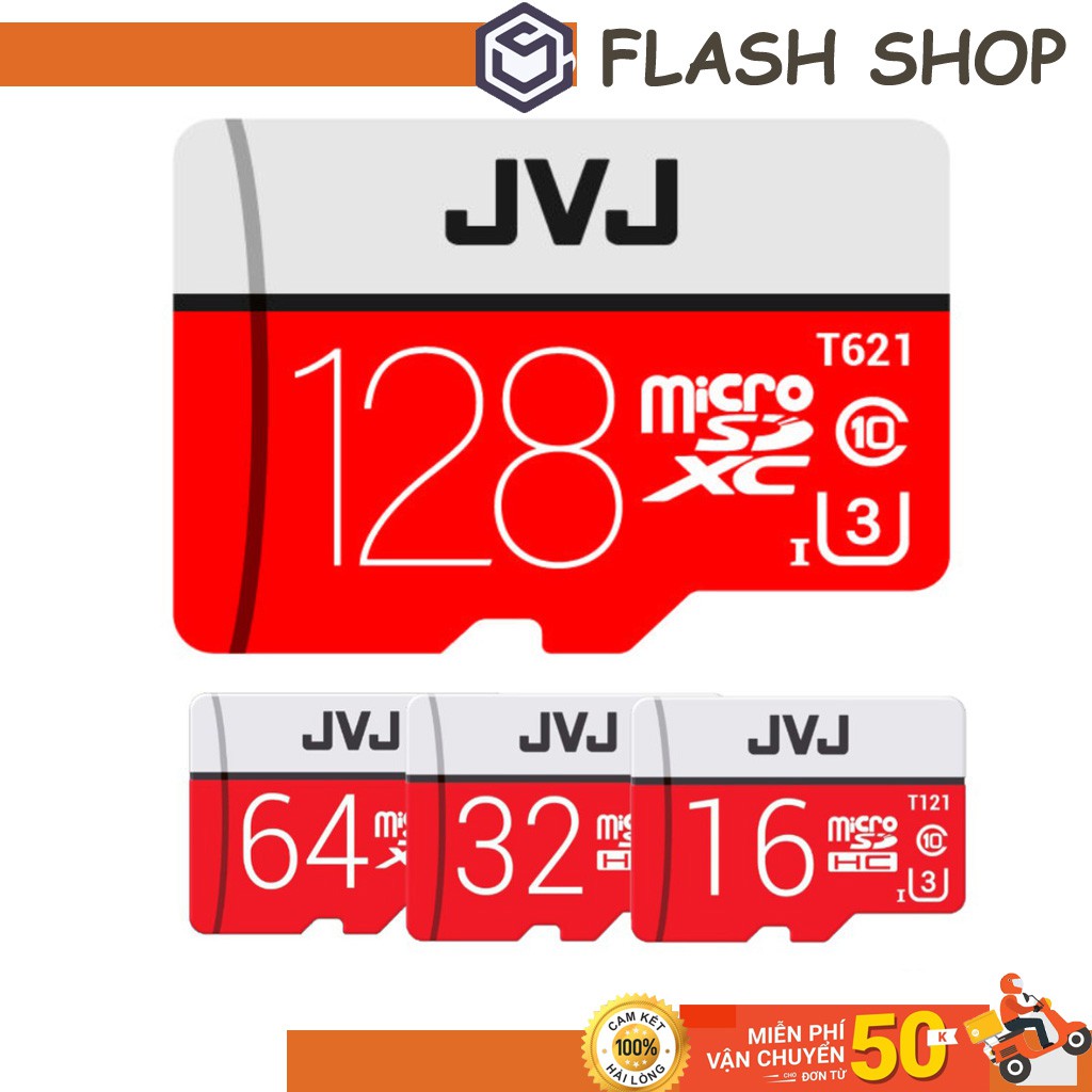 Thẻ nhớ 32G/16G/64G/128Gb JVJ Pro U3 Class 10 – chuyên dụng cho CAMERA tốc độ cao - Bh 5 năm | BigBuy360 - bigbuy360.vn
