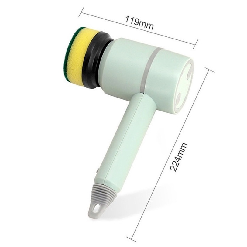 Máy Cọ Rửa Điện Đa Năng Magic Brush Sạc USB, bàn chải Vệ Sinh Bếp, Bồn Rửa Mặt, Đánh Giày Bàn Chải Điện Vệ Sinh Nhà Tắm, Nhà Bếp Tiện Dụng
