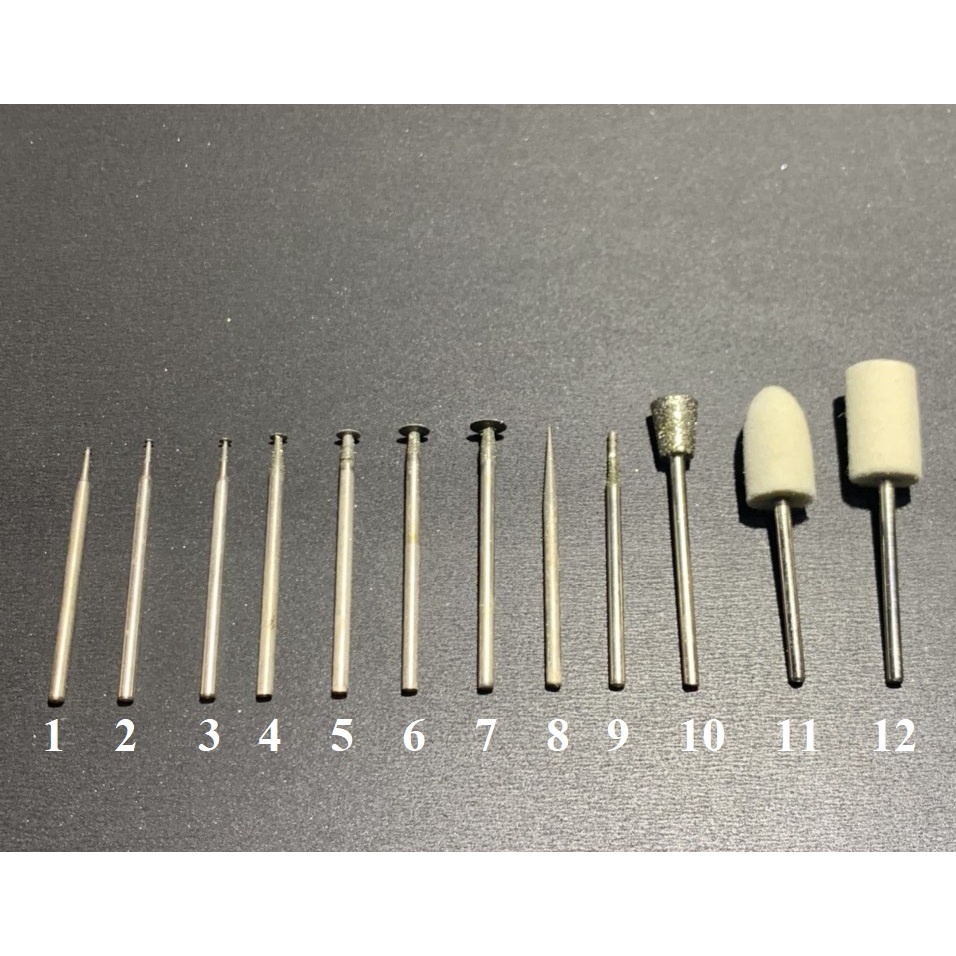 Mũi cắt, mài, đánh bóng cán nhỏ 2.3mm