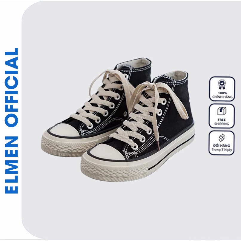 Giày Thể Thao, Giày Sneaker mẫu CV All Star cổ cao, Nam Nữ Đen, Trắng Bản Siêu Cấp 2021