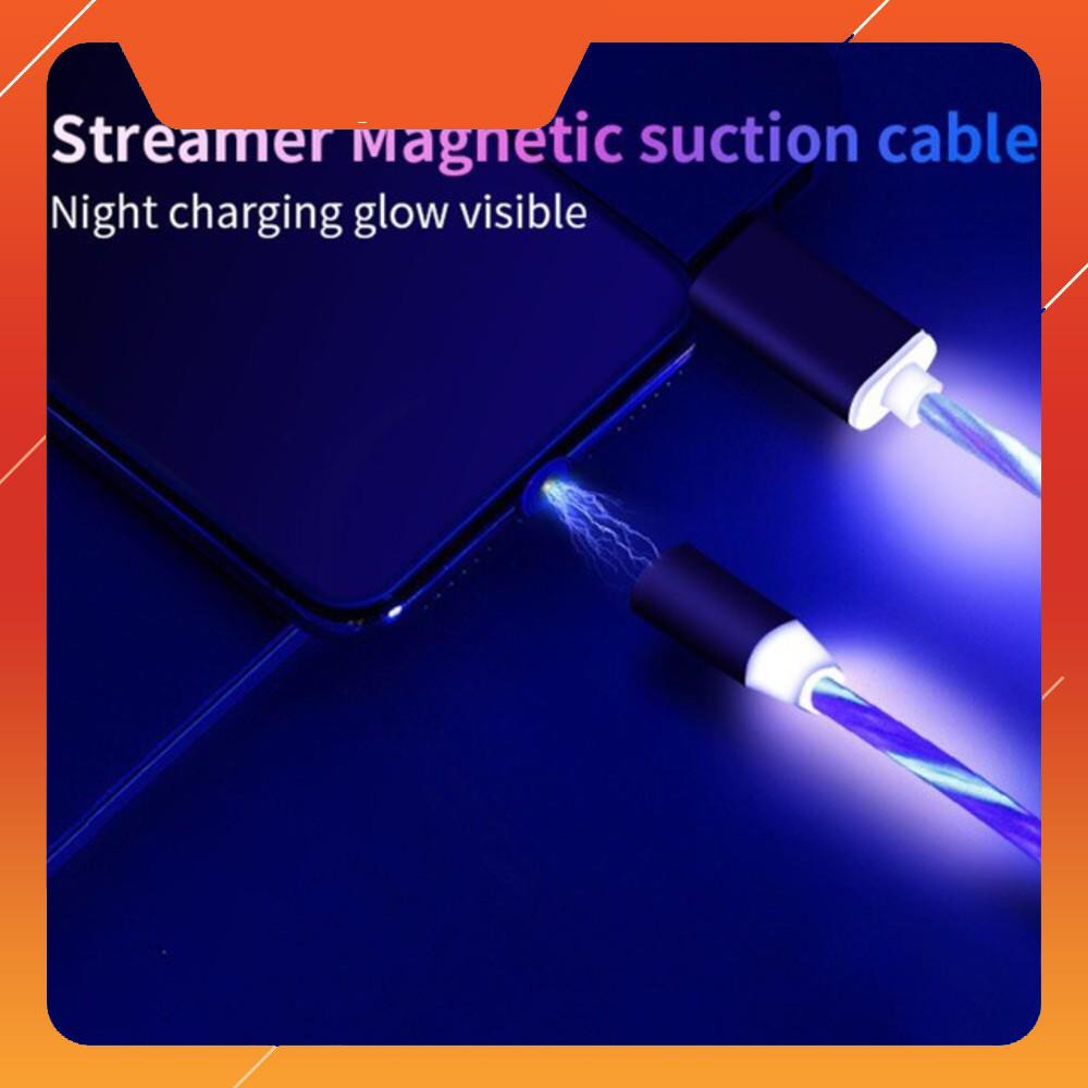 Cáp sạc đèn LED Nam Châm 360 độ [ Full 3 đầu sạc ] [NAREDASHOP] [h2o_009]
