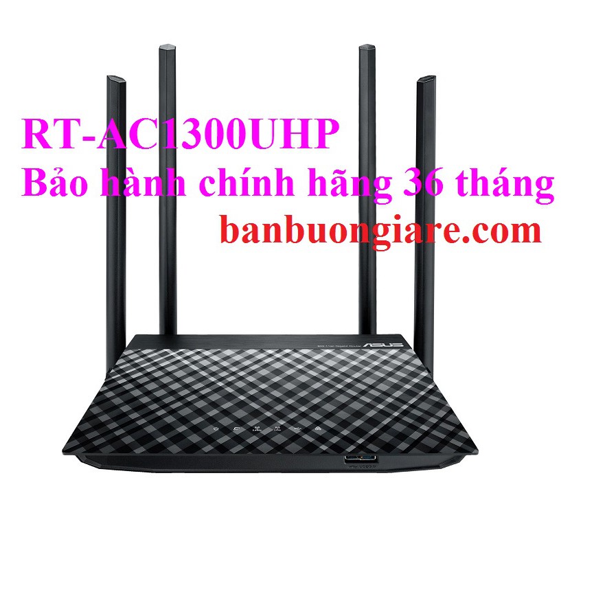 Thiết bị wifi ASUS RT-AC1300UHP Router wifi băng tần képchuẩn AC1300