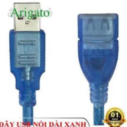 Dây USB Nối Dài 1.5m 3m 5m 10m Xanh Chống Nhiễu Tốt. Kết Nối USB Chuẩn 2.0 Z DUND4 DUND5 DUND6 DUND7