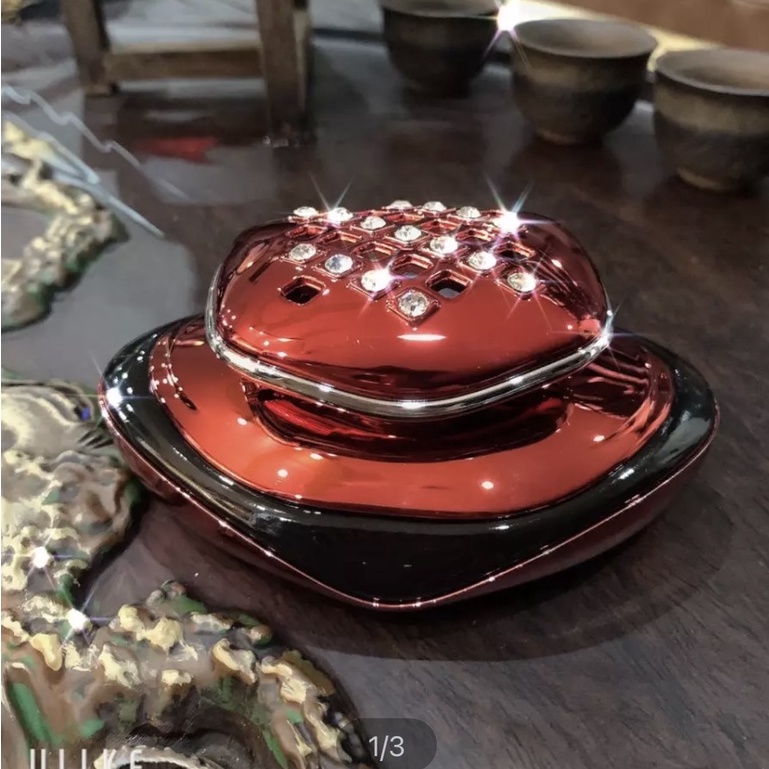 Nước Hoa Ô Tô Đính Đá Car Perfume - Mùi Thơm Mát, Nước Hoa Trang Trí Taplo Xe Hơi Cao Cấp - Mẫu Nắp Lồi