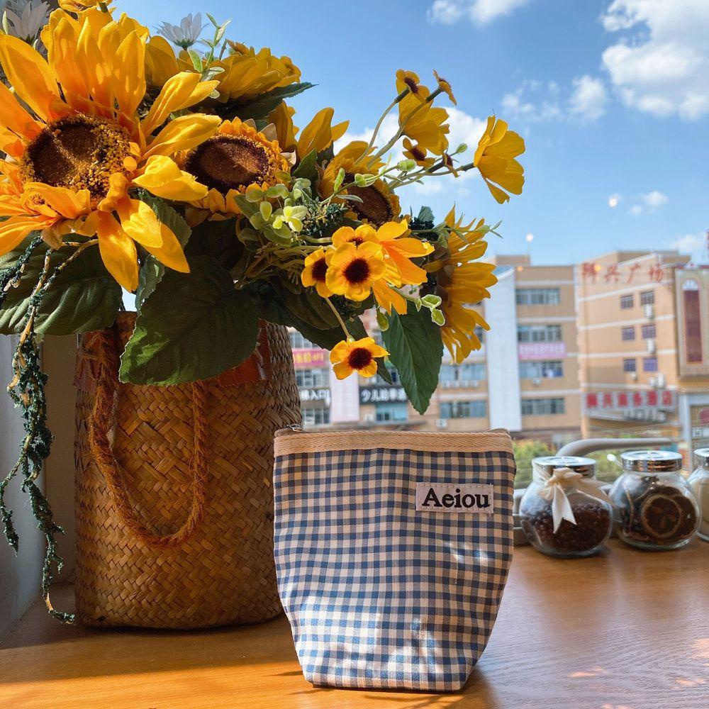 Túi Đựng Mỹ Phẩm Du Lịch Màu Trơn Kẻ Sọc Đơn Giản Thời Trang Cho Nam Và Nữ