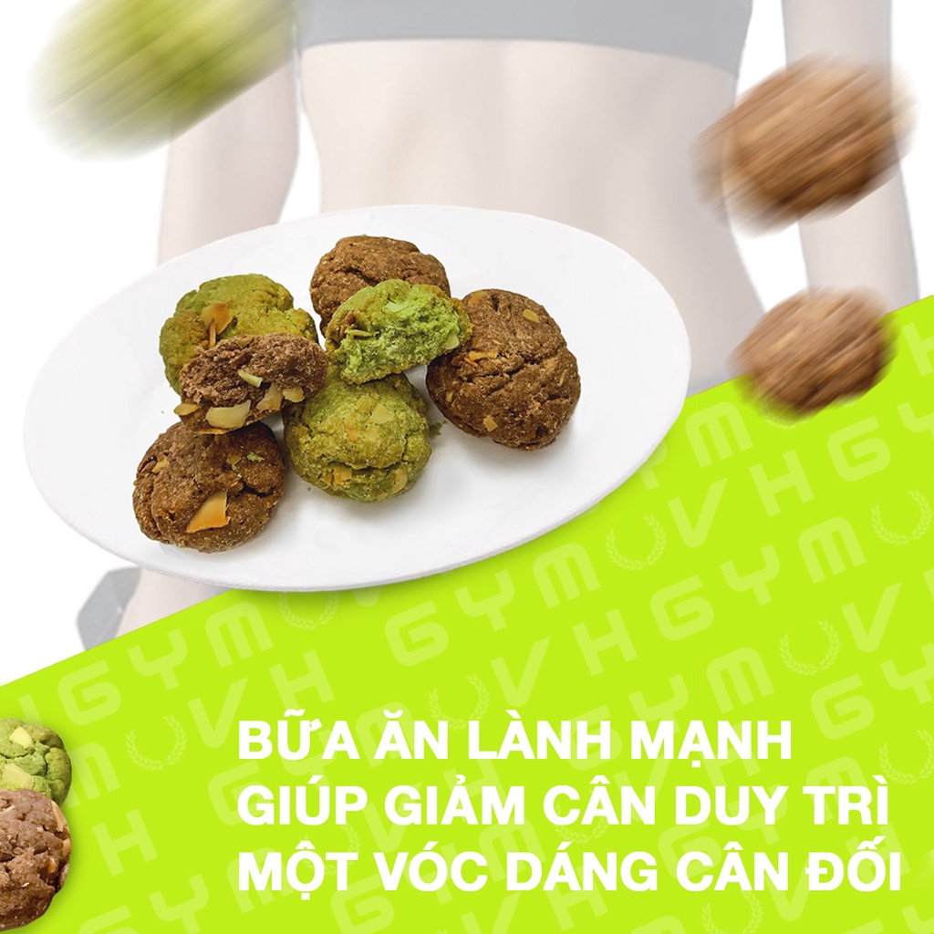 Bánh Cookies Dừa Hạnh Nhân Ăn Kiêng Cắt Lát EAT CLEAN/ KETO/ DAS