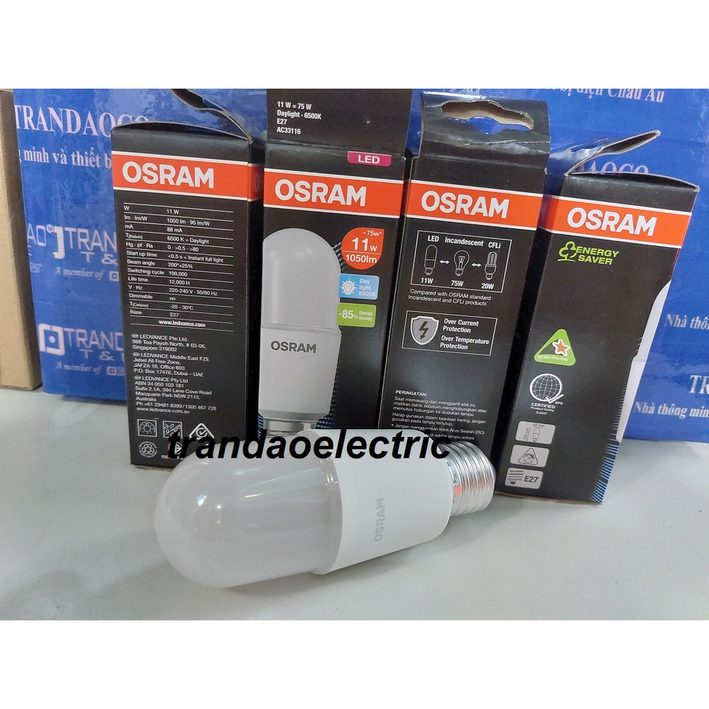 Bóng đèn led stick Osram E27 9W/11W 6500K/4000K/2700K