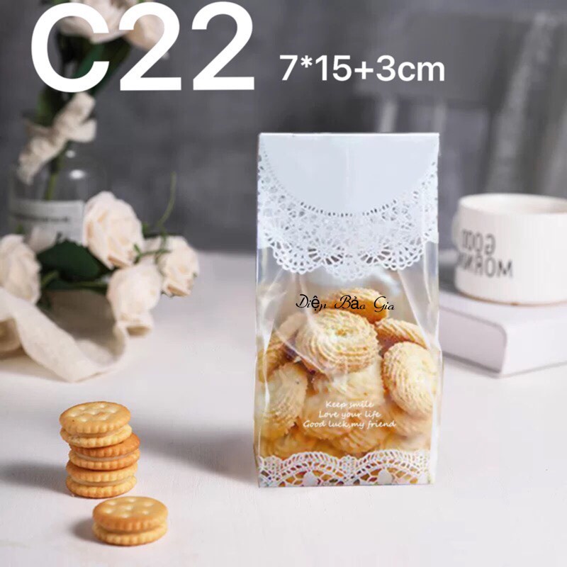 Túi đựng bánh Ren trắng nhỏ C22 (50c)
