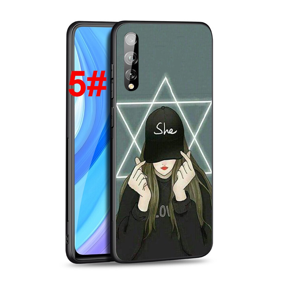 Phone Case for Huawei P Smart Plus Z Plus Y6 Y7 Y9 Prime 2019 2018 81S Korean fashion girl Soft TPU Back Cover